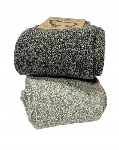 3x Ciepłe grube ZIMOWE skarpety wełniane MERYNO 3x na Arena.pl