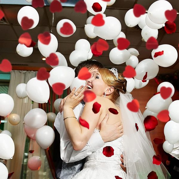 KONFETTI TUBA STRZELAJĄCA CZERWONE SERCA ŚLUB zdjęcie 8