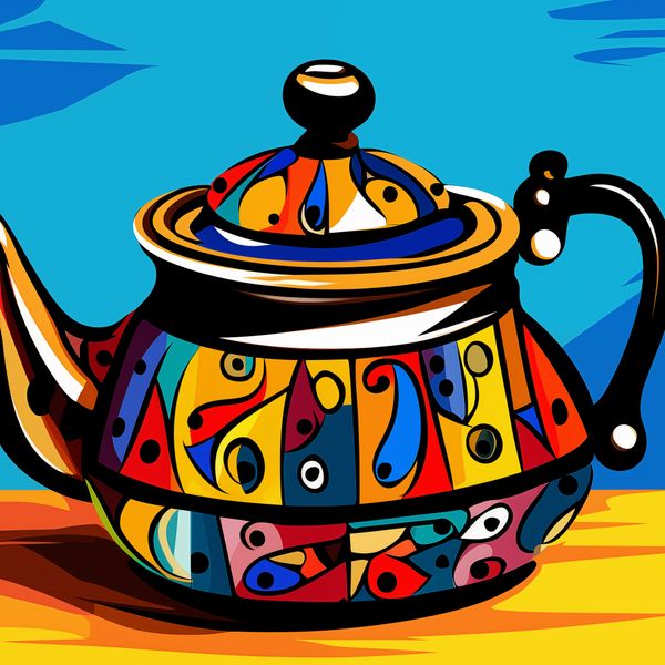 Plakat 90x90cm Może Herbatki? zdjęcie 1