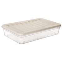 Pojemnik Kuchenny do Przechowywania na Żywność Wędliny Sery Niski Płaski 1L