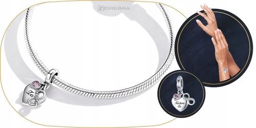 CHARMS SERCE srebro 925 NIESKOŃCZONOŚĆ GRAWER charms nieskończoność pr S925 na Arena.pl