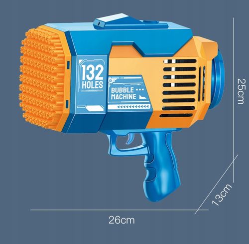 Pistolet na Bańki Mydlane Automat USB Akumulator 132 OTWORY na Arena.pl