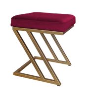 Pufa ZETA LOFT taboret podnóżek podstawa złota MG31