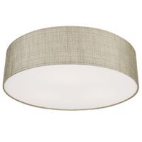 Materiałowy plafon natynkowy Turda 8953 szara lampa do pokoju