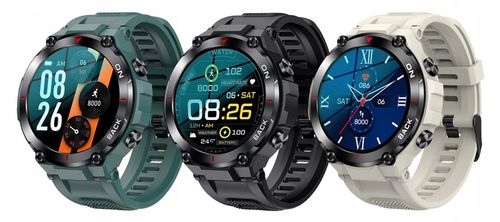 Smartwatch GRAVITY GT8-2 CZARNY Męski BRANSOLETA TĘTNO KALORIE SEN ROZMOWY na Arena.pl