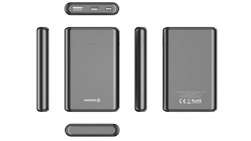 Powerbank SWISSTEN 5000 mAh micro USB USB-C USB-A + kabel USB-C/USB-C 10 W na Arena.pl