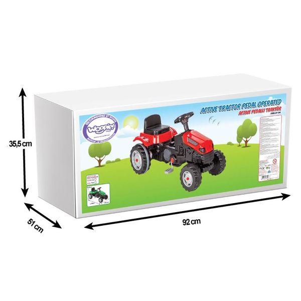 WOOPIE Traktor na Pedały Czerwony zdjęcie 7