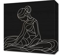 Obraz 40x40cm Pozycja Siedząca