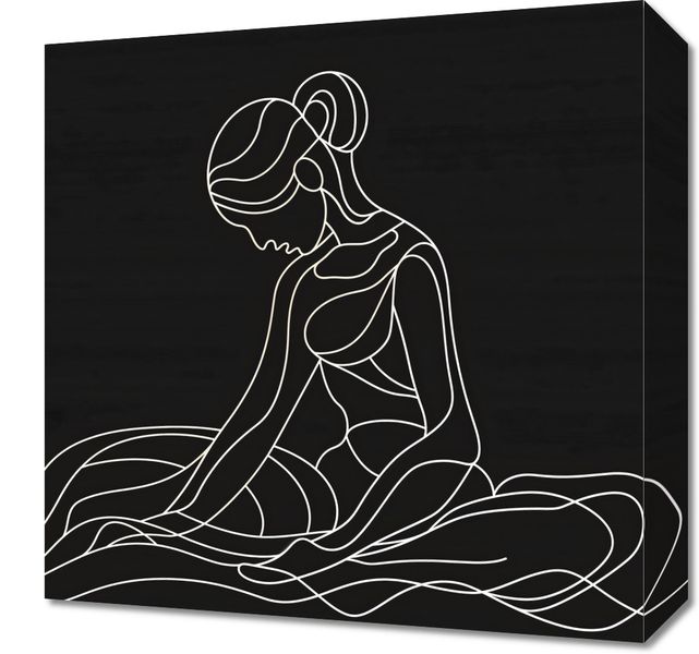 Obraz 40x40cm Pozycja Siedząca zdjęcie 1