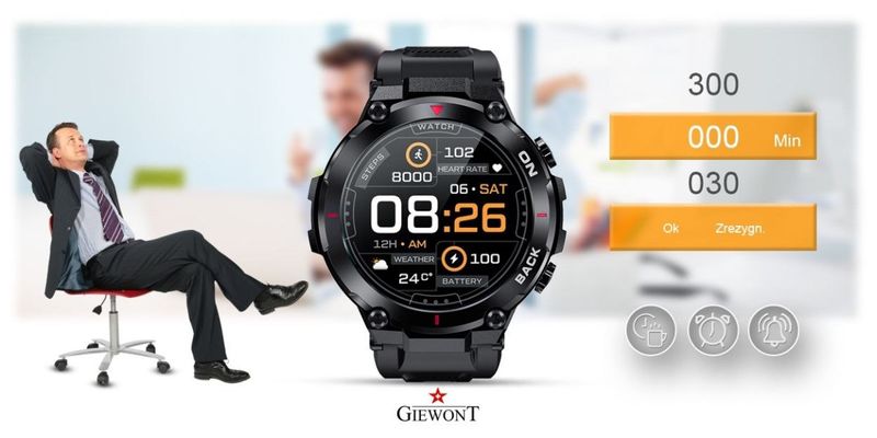 Smartwatch Giewont GW460-1 Czarny zdjęcie 14