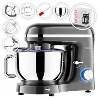 Robot kuchenny MIKSER PLANETARNY Z MISĄ 6.2 L 1900 W MOCNY szary AKCESORIA