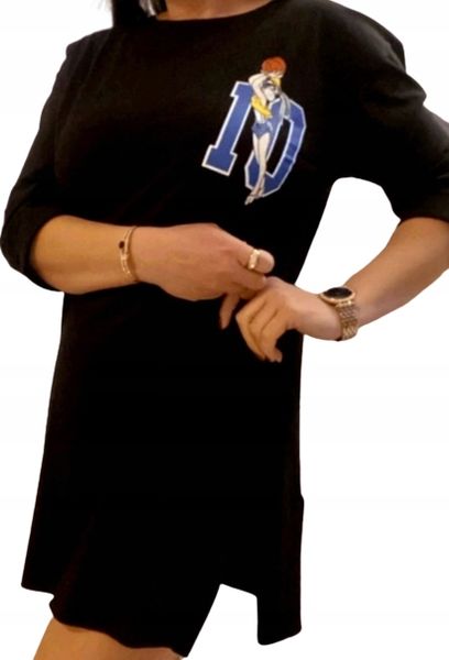 TUNIKA NADRUK BAWEŁNA KOLORY WZORY zdjęcie 2