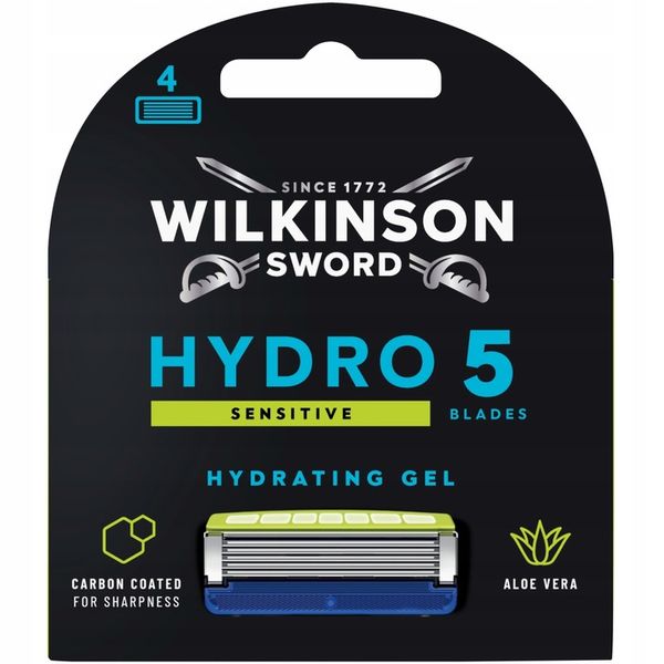 4x Wkłady Nożyki WILKINSON Hydro 5 Sensitive Hydrating Gel zdjęcie 1