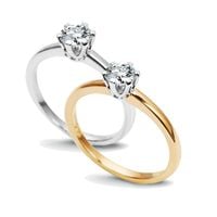 exclusive |  klasyczny pierścionek zaręczynowy z brylantem 0,50ct