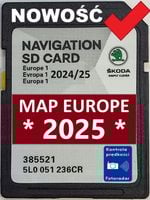 SKODA KARTA MAPA 2025 EUROPA POLSKA FABIA OCTAVIA SUPERB RAPID YETI KODIAQ