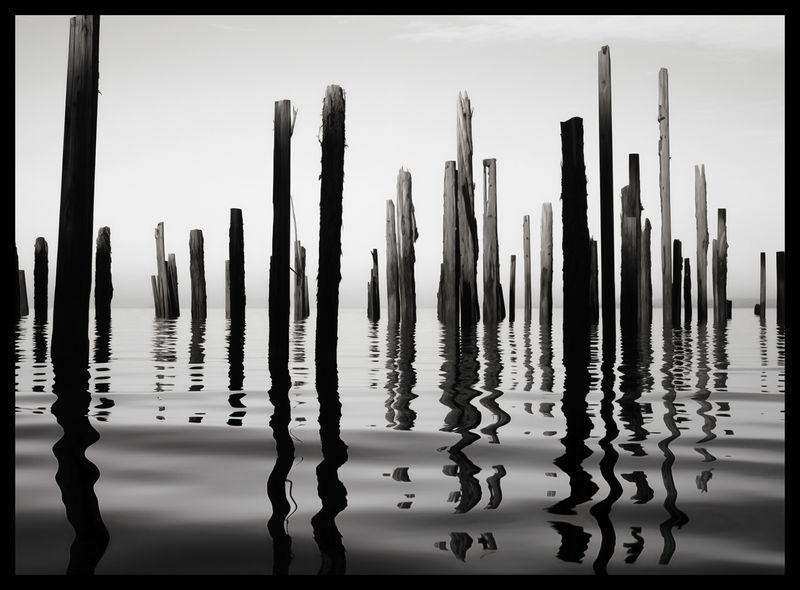 Plakat 55x40cm Refleksje Nad Wodą zdjęcie 2