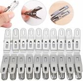 klamerki spinacze do prania ubrań bielizny metalowe 20 szt. - 27327