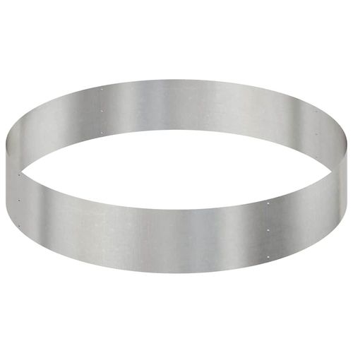 Doniczka ogrodowa Srebrny 120 x 120 x 20 cm stal nierdzewna na Arena.pl