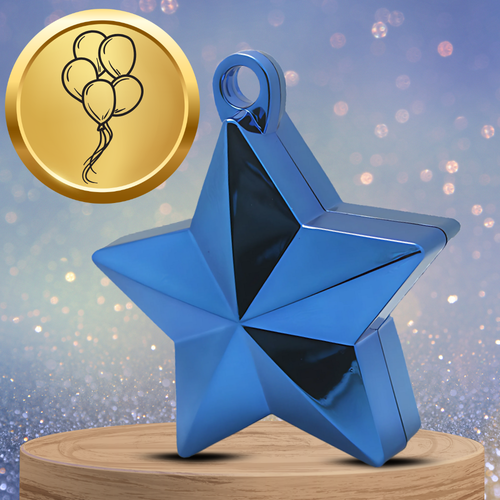 ciężarek do balonów z helem gwiazdka niebieska obciążenie balonów 10 cm na Arena.pl