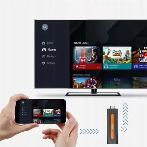 Odtwarzacz Multimedialny Przystawka Android 14 Smart TV Stick Box WiFi na Arena.pl
