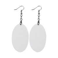 Kolczyki z MDF-u do sublimacji - owal