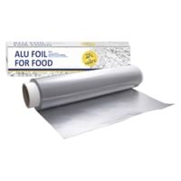 folia aluminiowa gruba 44cm w pudełku z nożykiem