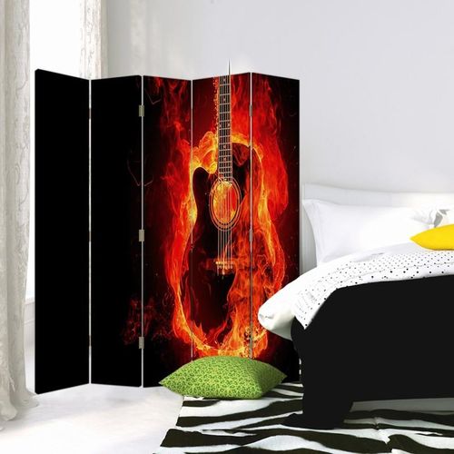 Parawan dekoracyjny, Płonąca gitara 180x180 na Arena.pl