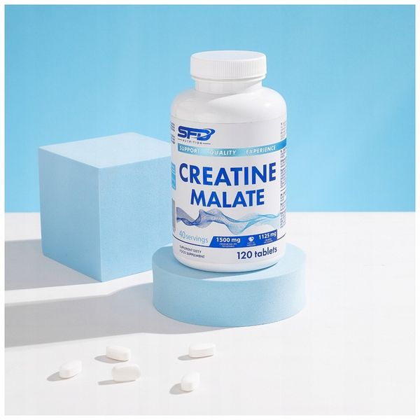 SFD CREATINE MALATE 120 TABLETEK JABŁCZAN KREATYNY SIŁA WYDOLNOŚĆ zdjęcie 2