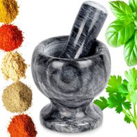 Moździerz Granitowy Kamienny Kuchenny do Ucierania Przypraw Pesto Tłuczek