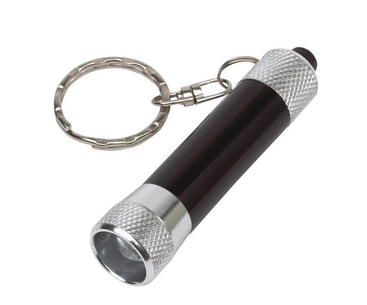 Breloczek FLARE, srebrny, czarny zdjęcie 1