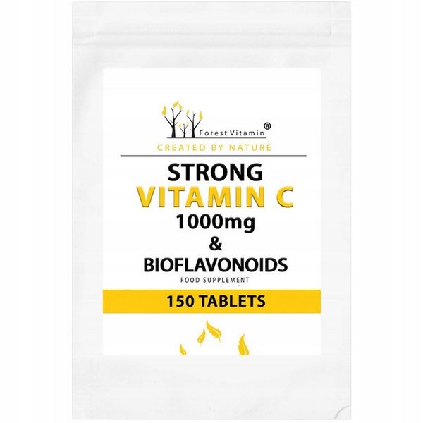 FOREST VITAMIN Strong Vitamin C 1000mg&Bioflavonoids 150tabs WITAMINA C zdjęcie 1