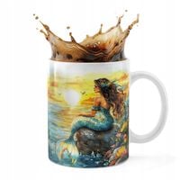 KUBEK CERAMICZNY 330ML DRUK - SYRENKI SYRENA SYRENY PODWODNY ŚWIAT