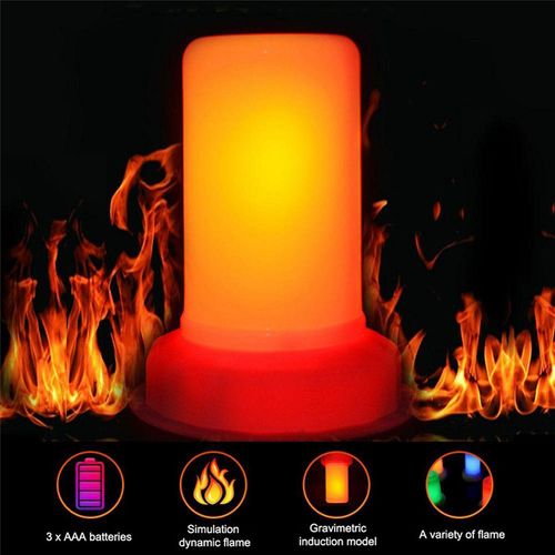 ŚWIECA LED EFEKT PŁOMIENIA 7.5x9.5CM na Arena.pl