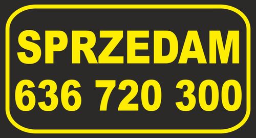 Tablica Szyld SPRZEDAM Wynajmę Działkę 100x50cm na Arena.pl