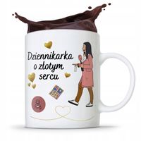 Kubek Dziennikarza Reportera O Złotym Sercu Z Nadrukiem Ze Zdjęciem