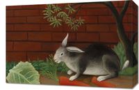 Obraz 60x40cm The Rabbit's Meal, Rousseau Vintage do Salonu