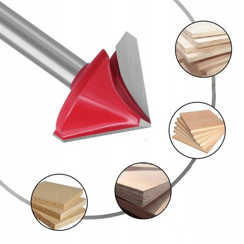 Frez VHM do PŁYT GIPS-Karton GK 90 stopni kątowy 8mm uchwyt na Arena.pl