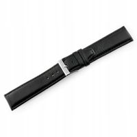 Pasek skórzany do zegarka W26 - PREMIUM - czarny - 20mm + GRAWER