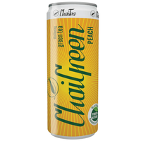 napój niegazowany chaigreen peach na bazie zielonej herbaty puszka 0,33l