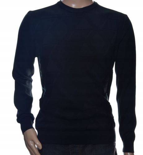 STROKERS klasyczny elegancki sweter męski z bawełny XXL 2XL czarny na Arena.pl