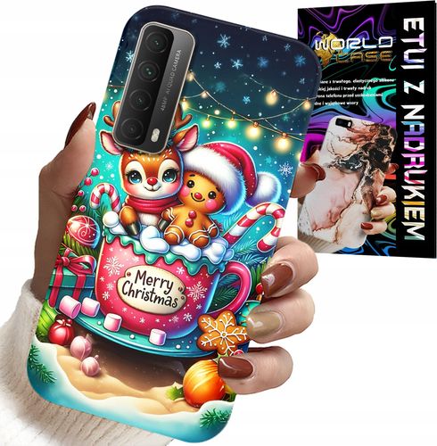 ETUI DO HUAWEI P SMART 2021 - RENIFER Z PIERNIKIEM MERRY CHRISTMAS na Arena.pl