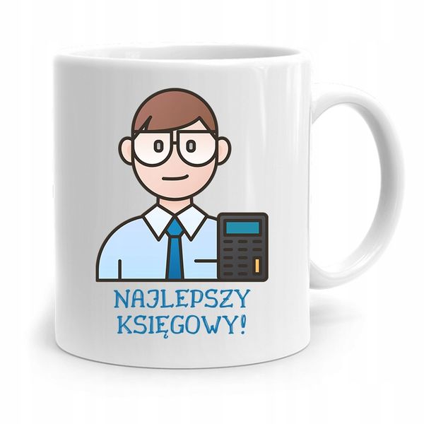 Kubek Księgowej Księgowego Najlepszy Księgowy Z Nadrukiem Ze Zdjęciem zdjęcie 1