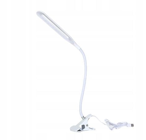 LAMPKA BIURKOWA LED BIUROWA SZKOLNA USB KLIPS na Arena.pl