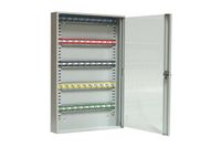 Szafka na klucze SKR 50/S z haczykami ruchomymi przeszklona LEOMAR