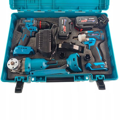 Zestaw narzędzi akumulatorowych 3W1 6Ah WKRĘTARKA SZLIFIERKA KLUCZ 48V na Arena.pl