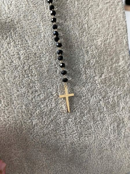 619 Różaniec naszyjnik Blueberry KONICZYNKI Stal zdjęcie 8