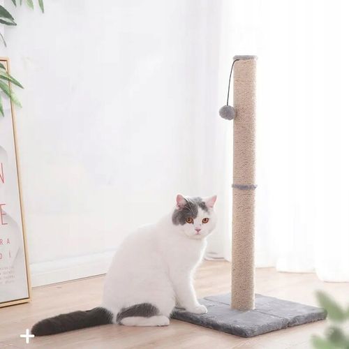 STABILNY WYSOKI SŁUPEK DRAPAK DO DRAPANIA 88 CM DLA KOTA SZEROKA PODSTAWA na Arena.pl