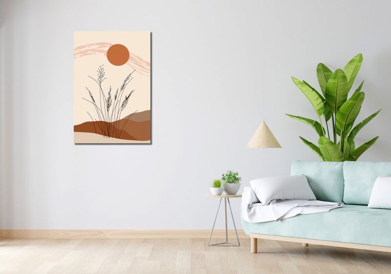 Obraz 60x90cm Złote Źdźbła zdjęcie 2