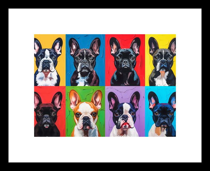 Plakat 18x13cm Buldogi Francuskie zdjęcie 3