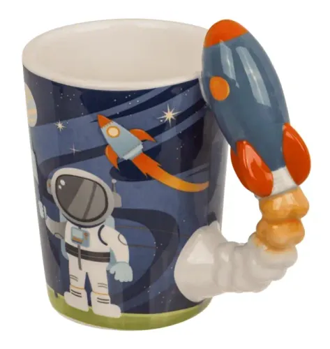 Kubek Kosmonauty z Rakietą 375 ml - Prezent dla Chłopca na Arena.pl